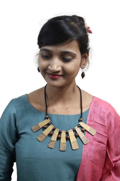 Warli Hand painted Bamboo Jewellery