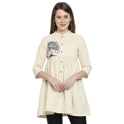 Warli Khadi Cotton Kurti