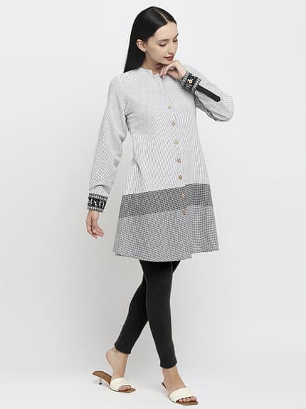 Warli Hand-painted Kurti