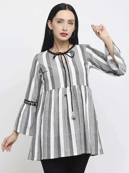 Warli Hand-painted Kurti