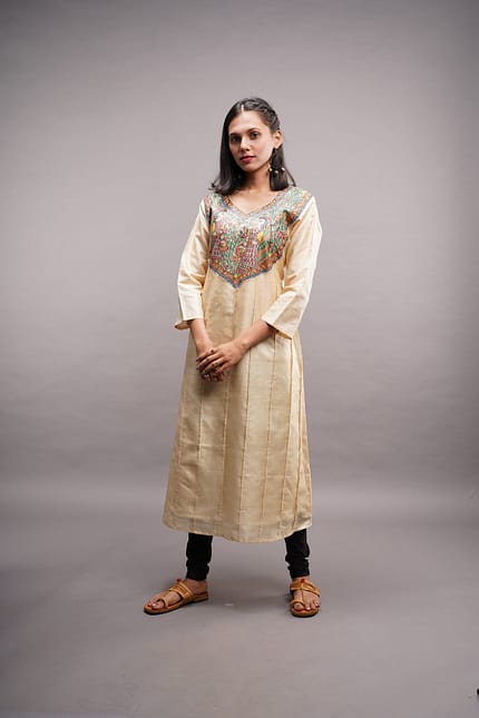 Madhubani Silk Kurti